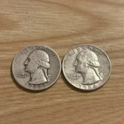 2 washington silver quarters