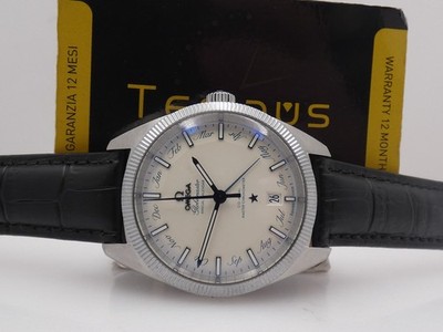 OMEGA GLOBEMASTER ANNUAL CALENDAR CO-AXIAL BOX&PAPIERE '2011 AUTOMATIK STAHLUHR