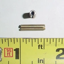 10 ea 1/8" x 9/16" Roll Pins Spring Pins - Cadmium