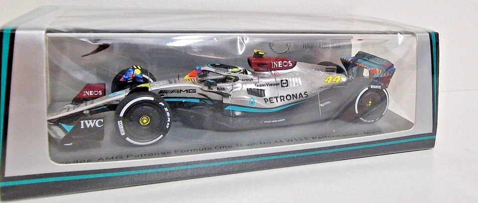 1:43 SPARK MODELLINO AUTO F1 FORMULA 1 MERCEDES W13 LEWIS HAMLTON GP MIAMI 2022 - Immagine 3 di 4