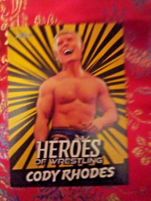 Cody Rhodes  2023 Leaf Heroes of Wrestling Yellow Variant Pro Wrestling Card WWf