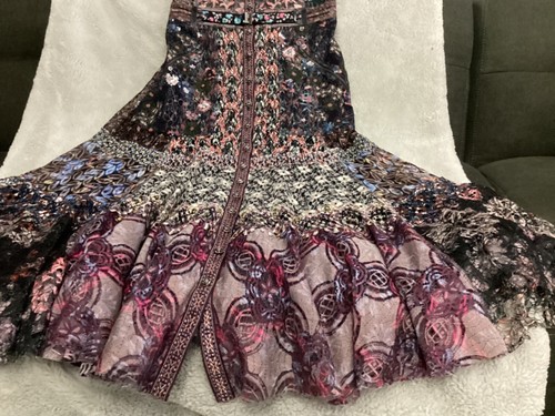 In Earnest by Byron Lars Embroidered Midi “Corset”Dress. Size 12 M - Picture 5 of 21