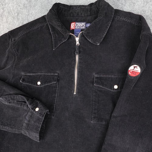 Vintage Chaps Ralph Lauren Jacket Mens Large Corduroy Popover Shacket Shirt Ski