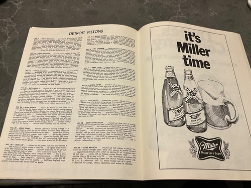 Cleveland Cavaliers vs Detroit Pistons Game Program 10/16/82 Cincinnati Gardens - Picture 6 of 6