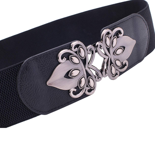 Cintura donna larga elastico in vita fibbia corsetto donna elastico cinch vestito cintura - Foto 116 di 241