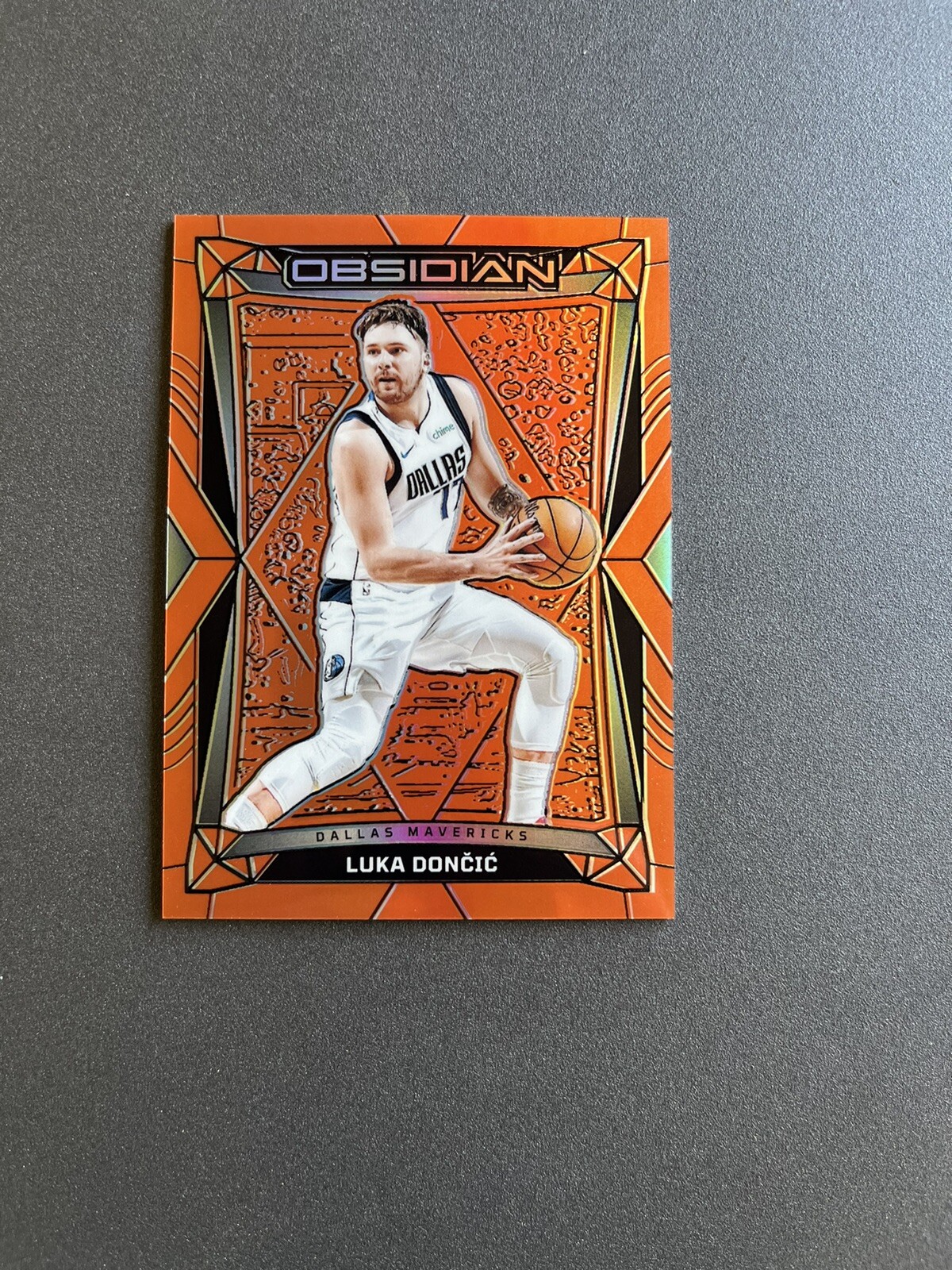 2023-24 Panini Obsidian Luka Doncic Orange Flood SSP /99 Mavericks