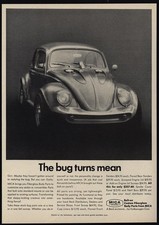 1967 Volkswagen Beetle - The Vw Bug Turns Mean - Mica Bolt-on Parts - Vintage Ad 1967 Volkswagen Beetle - The Vw Bug Turns Mean - Mica Bolt-on Parts - Vintage Ad