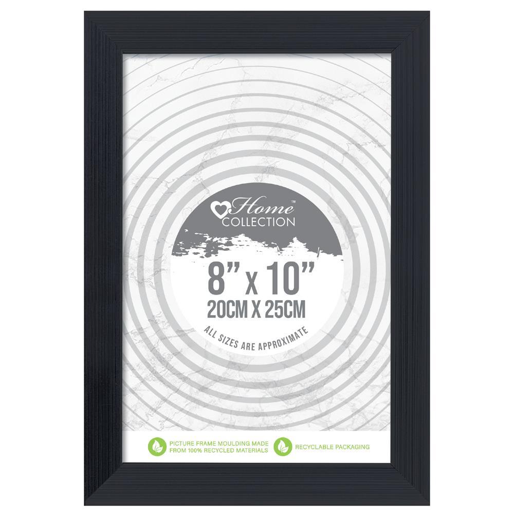 [Set of 5] Black GLASS Flat Photo Picture Frames Job Lot Wholesale Bulk