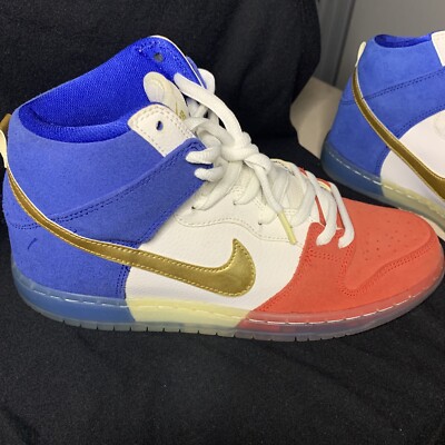 Nike SB Dunk High Tricolor USA Size 9.5 313171-674 | eBay