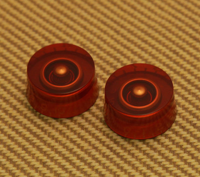 PK-MSI-A (2) Amber Metric Speed Knobs For 6mm Split Shaft Pots Import Guitar 