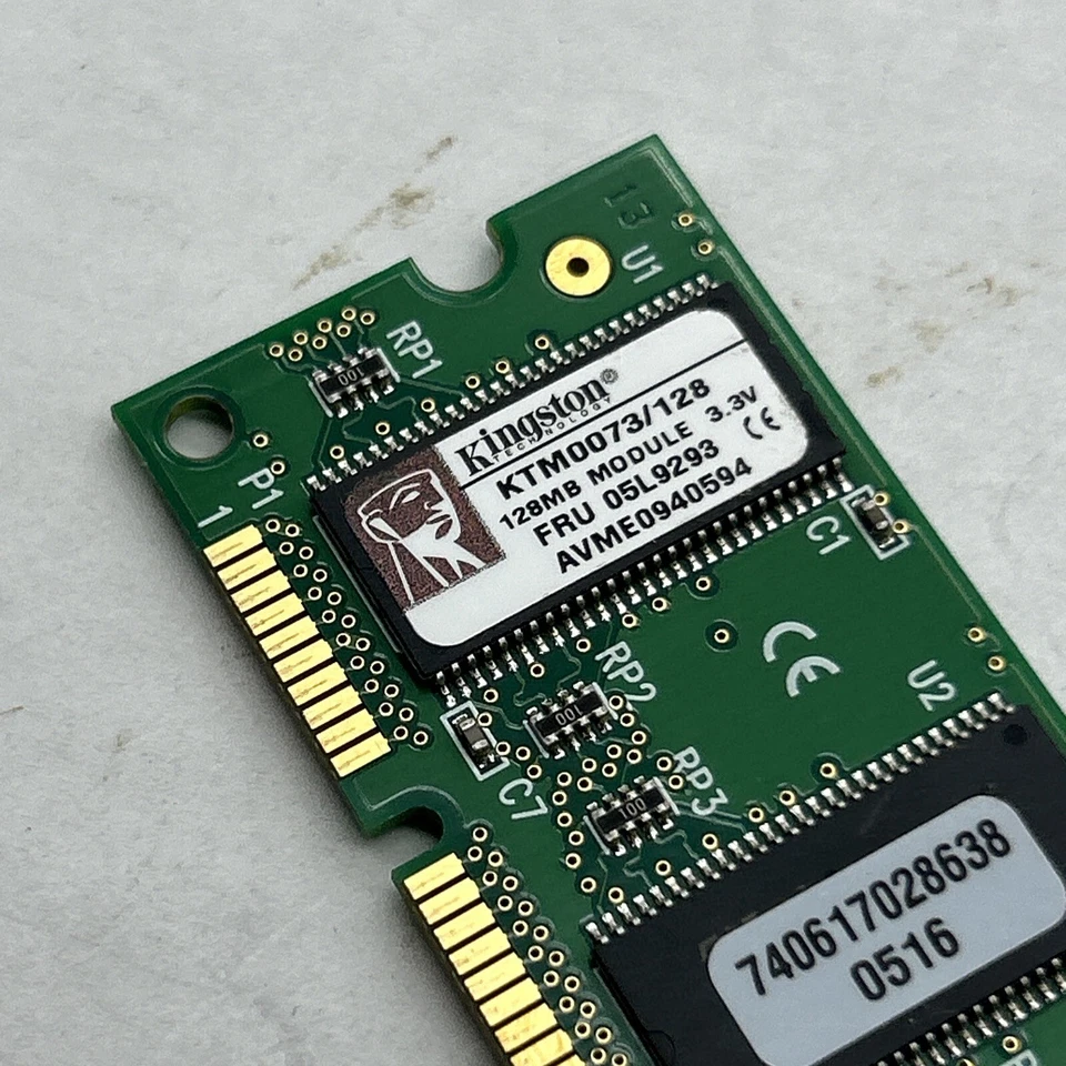 128MB IBM Netfinity Fru# 05L9293 04K0075 KTM0073 168Pin SDRAM DIMM PC66 ECC 3.3v - Image 2 of 4