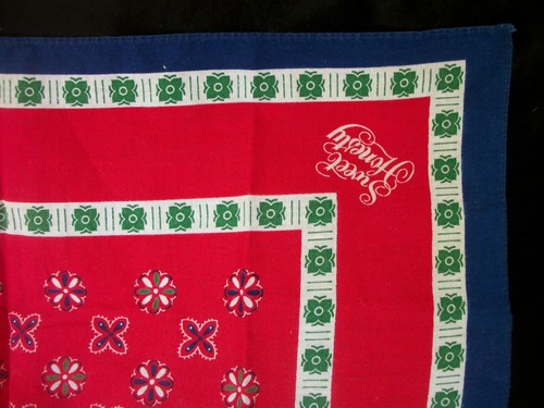 Vintage 1970s Scarf Sweet Honesty Perfume Avon Made in Japan Cotton SC19 - Picture 5 of 7