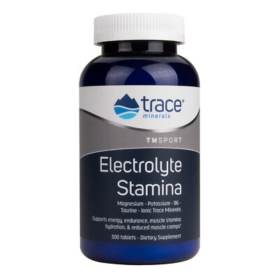 Trace Minerals Electrolyte Stamina Tablets 300 Count Magnesium & Potassium to Bo