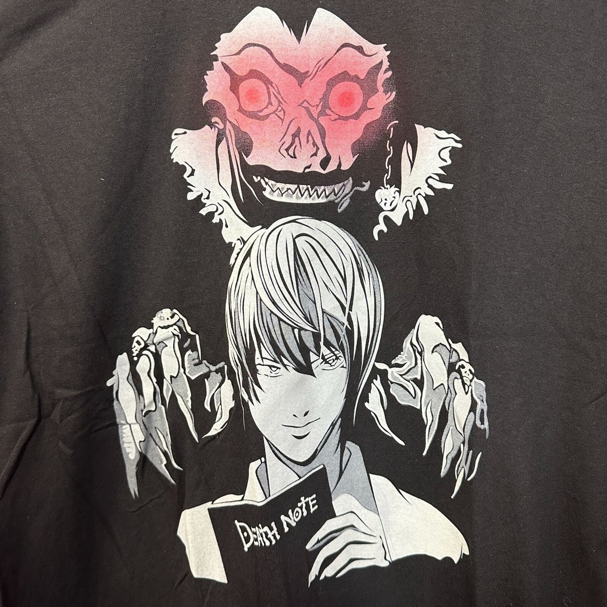 Death Note Shinigami Eyes Tシャツ デスノート オフィシャル Death Note Light Yagami and Ryuk Shinigami Eyes Anime Tee L