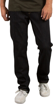 Volcom Solver Denim Straight Fit Jeans Rinse