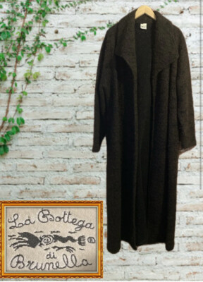 La Bottega di Brunella : Designer Tweed Coat Coatigan : One Size/U.K 14,16,18,20