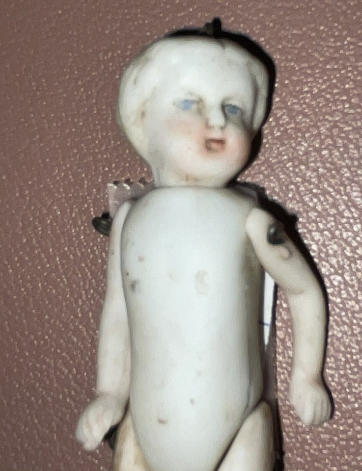 ANTIQUE 2.75" German All Bisque Doll eBay