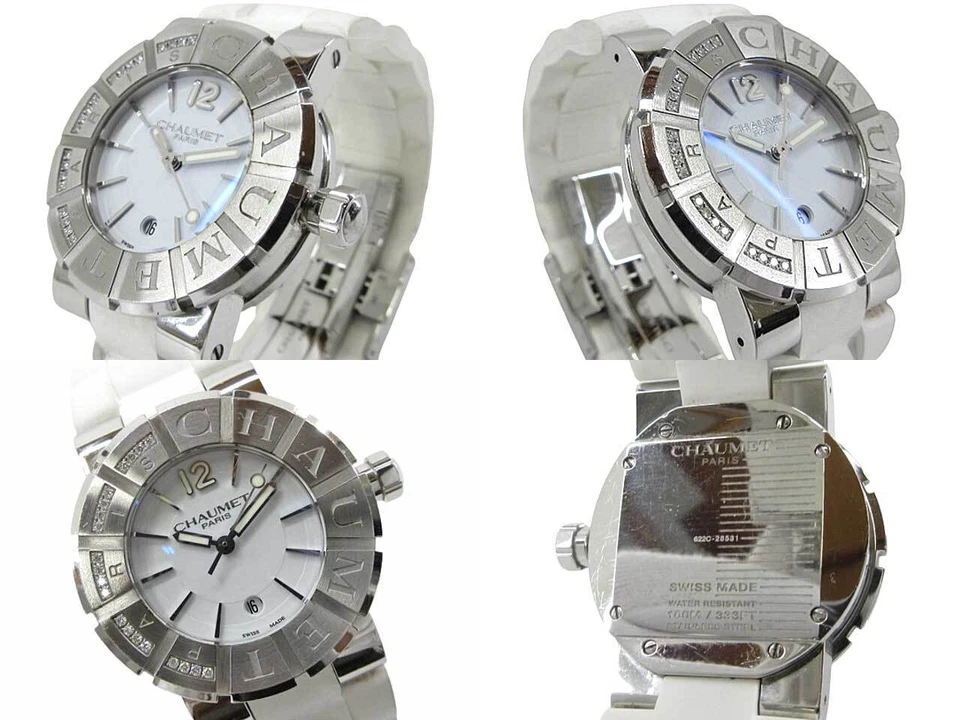 Reloj Pulsera Mujer USADO CHAUMET Clase Uno W17624-35A Bisel Diamante Cuarzo Foto 2 de 4