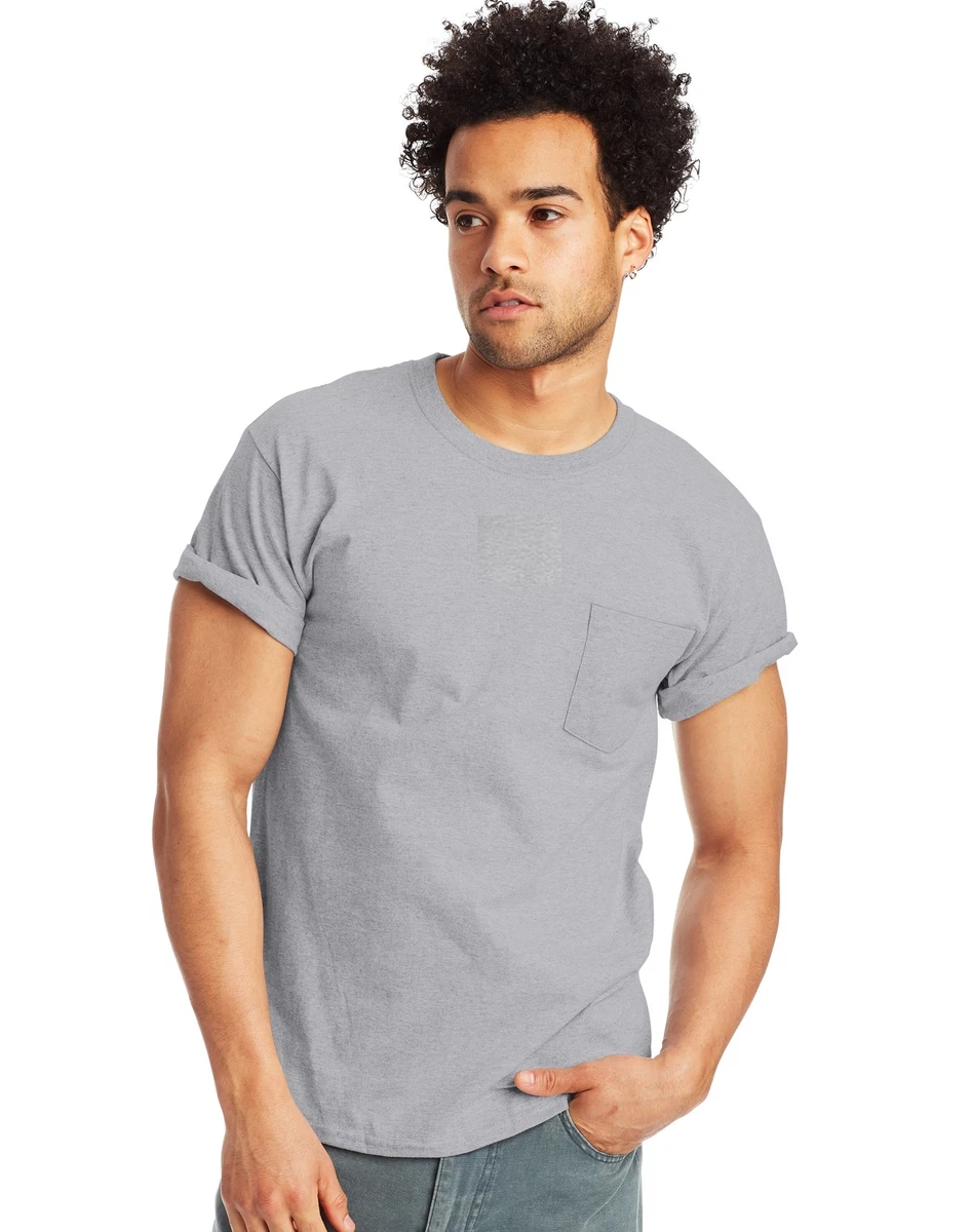 hanes comfort soft pocket tee