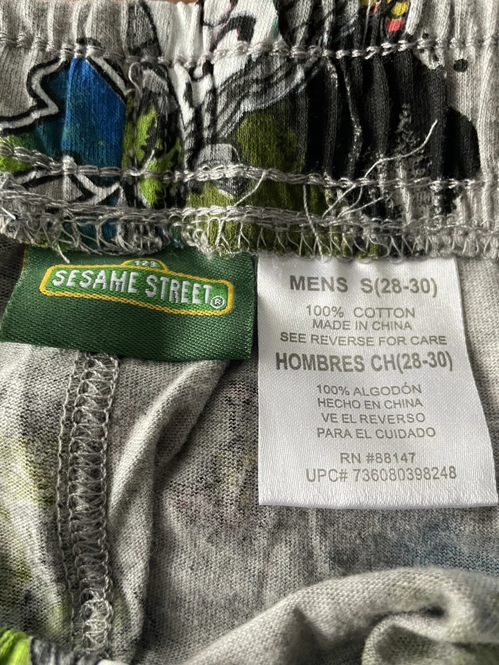 Pantalones de salón Sesame Street Oscar The Grouch Trash Talker para hombre nuevos sin etiquetas envío gratuito Foto 2 de 2
