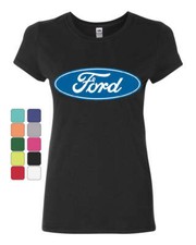 Licensed Ford Logo Cotton T-Shirt Truck Mustang F150 Muscle Car