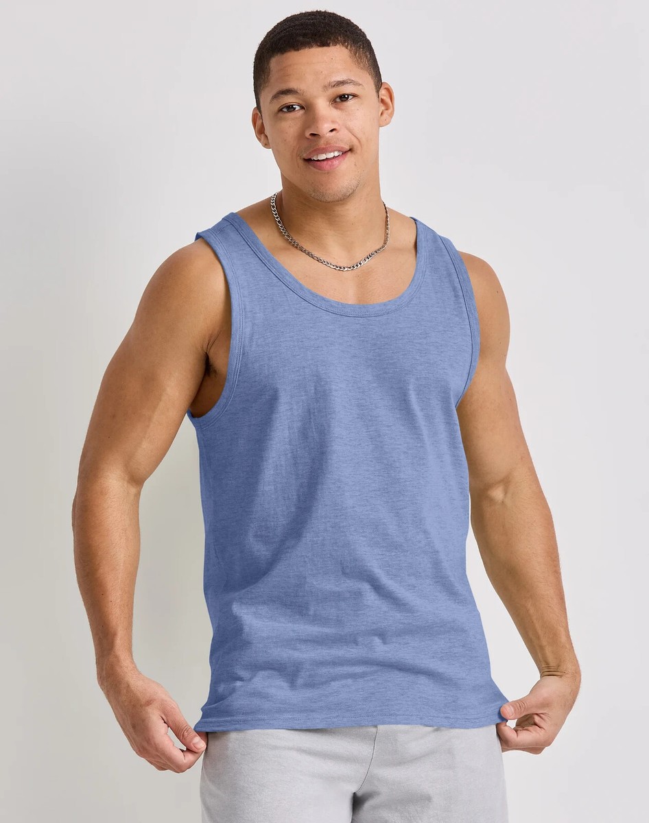 新品未使用 Hanes Sleeveless T-Shirts 2color Hanes Men's Tank Top Sleeveless Shirt Originals Lightweight Deep