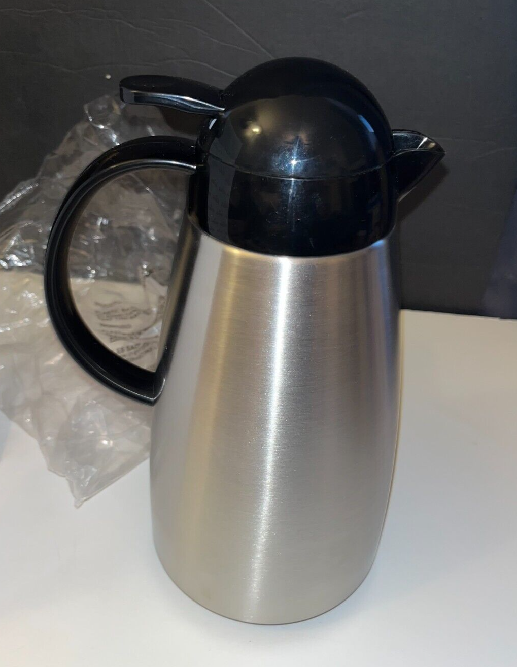 Gevalia Stainless Steel Silver Carafe Thermal Server/Coffee Pitcher 32