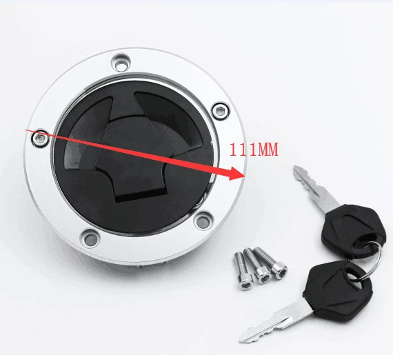 Tapa del tanque de combustible de gasolina cubierta llave de bloqueo apta para Kawasaki Ninja ZX 6R 10R 14R EX650 Z750 Foto 3 de 3