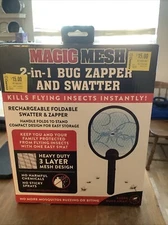 Cordless Electronic Bug Zapper Mosquito Insect Electric Fly Swatter Racket Bat