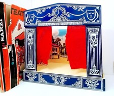 TEATRI 60s Sarzi italy teatro dei burattini vintage in legno splendido blu