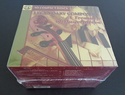 LEGENDARY COMPOSERS A Tresury of Mesterpieces 10 CD Set NEW Sealed 2000 FreeShip
