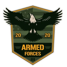 Military Armed Forces Bumper Sticker Military Vinyl Soldier Decal 5"