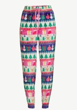 Joyspun Women's Plus Plush Fleece Sleep Joggers Multicolor Size 2X 18w-20w 