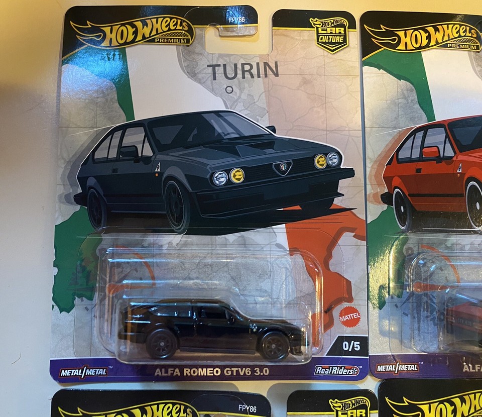 Hot Wheels Car Culture World Tour Complete Set With Alfa Romeo Chase