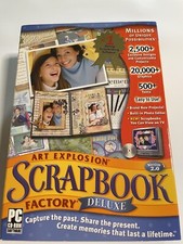 Art Explosion Scrapbook Factory Deluxe Ver 2.0 PC 2003 Windows 98 2000 ME XP
