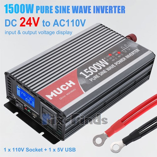 Casa rodante fuera de la red inversor de onda sinusoidal pura 3000 W/6000 W 12 V/24 V DC a CA 110 V 120 V - Imagen 63 de 90