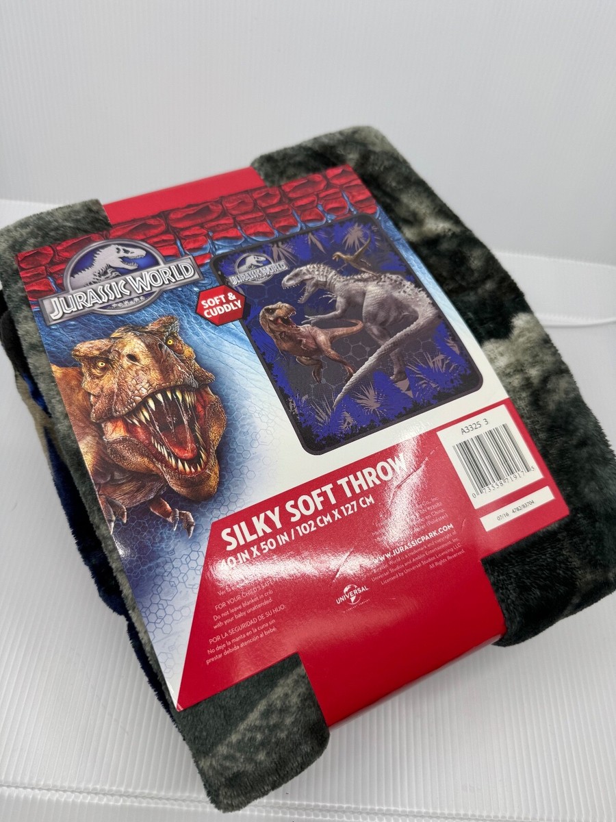 Jurassic World Fleece Plush Kids Throw/Blanket 40