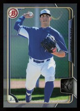 2015 Bowman Draft Silver Kyle Zimmer #81 #/499 Kansas City Royals Baseball Card