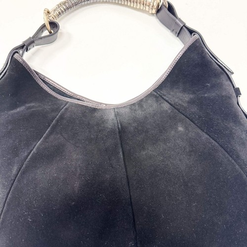 Bolso de hombro SAINT LAURENT Mombasa de gamuza negro - Imagen 8 de 17