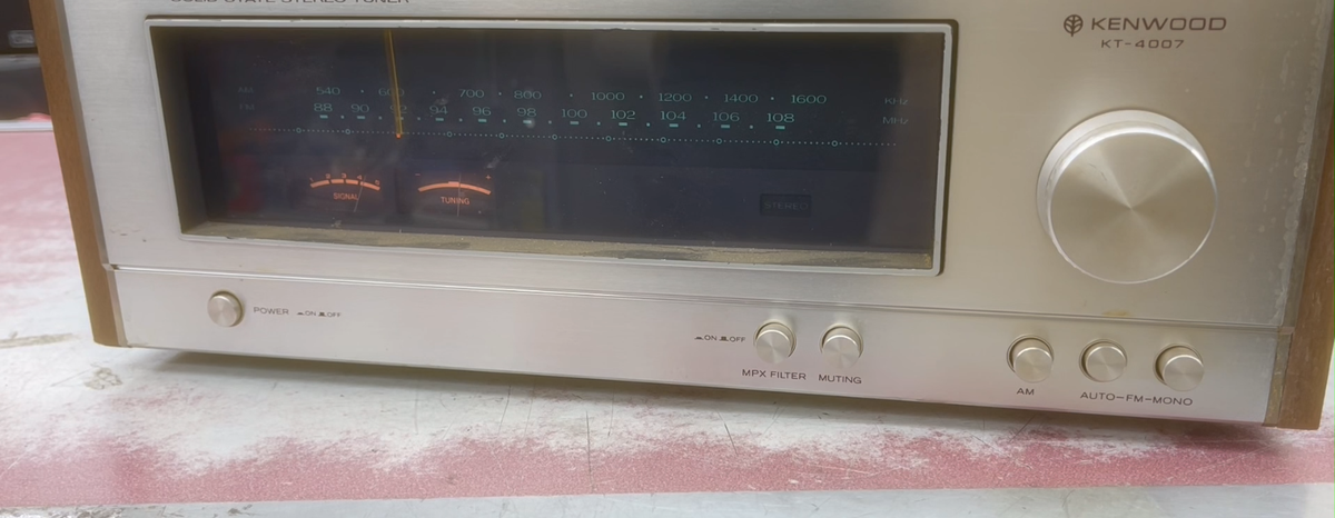 Vintage** Kenwood (KT-4007) Solid State AM-FM Stereo Tuner Ser