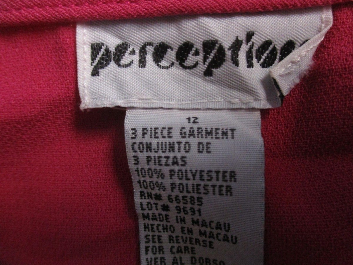 Womens perceptions pink tank top sz 12 | eBay
