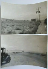 Vintage 2 Photos Cars Holmberg Motor Co & Washburn's men’s clothing Signs 