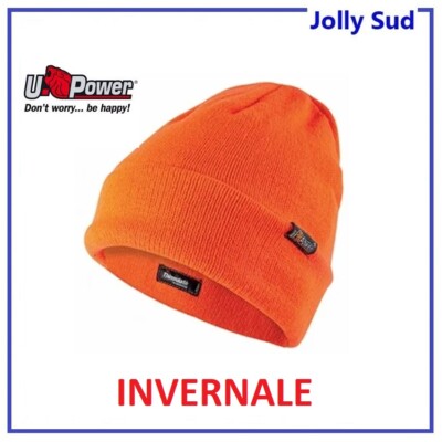 Berretto di Lana Uomo Invernale Caldo U POWER UPOWER Cappello Arancione Fluo  | eBay