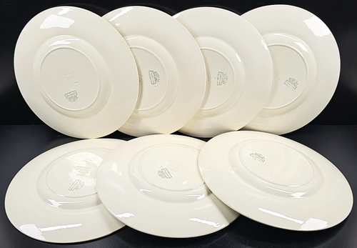 7 Wedgwood Wellesley Luncheon Plates Set Vintage Floral Embossed England MCM Lot - Picture 10 of 24