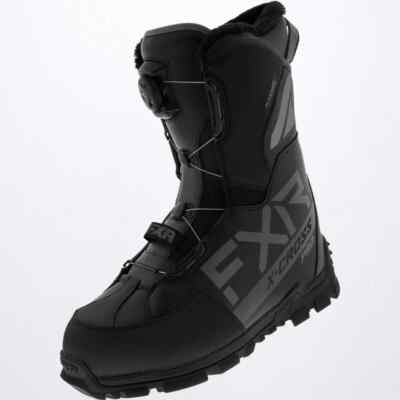 FXR X-CROSS PRO BOA SNOW BOOTS BLACK OPS SIZE M5/W7 #220707-1010-37