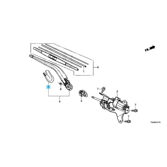 Genuine Rear Wiper Cover 76721-T4N-H01 Fits 2018-2024 Honda - Foto 5