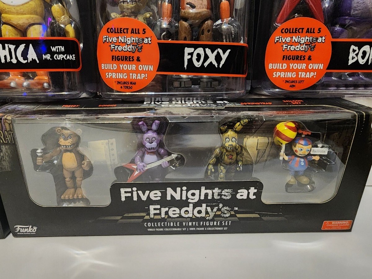 SERIES 1 FUNKO FIVE NIGHTS AT FREDDY'S SET OF 5 ACTION FIGURES AND
