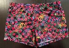 Body Wrappers Girls Child Size Medium Shiny Stars Circle Dance Booty Shorts