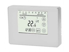 Thermostat Touchscreen ivory Aufputz potentialfrei 2-Draht Anschl Batterie #769