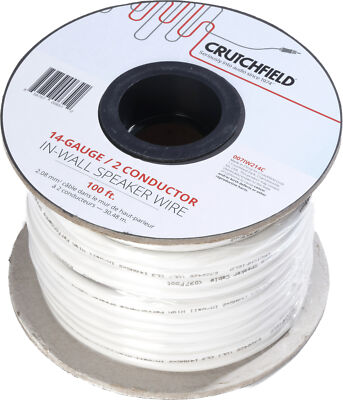 Customer Reviews: Crutchfield In-wall Speaker Wire (100-ft. Roll) 16